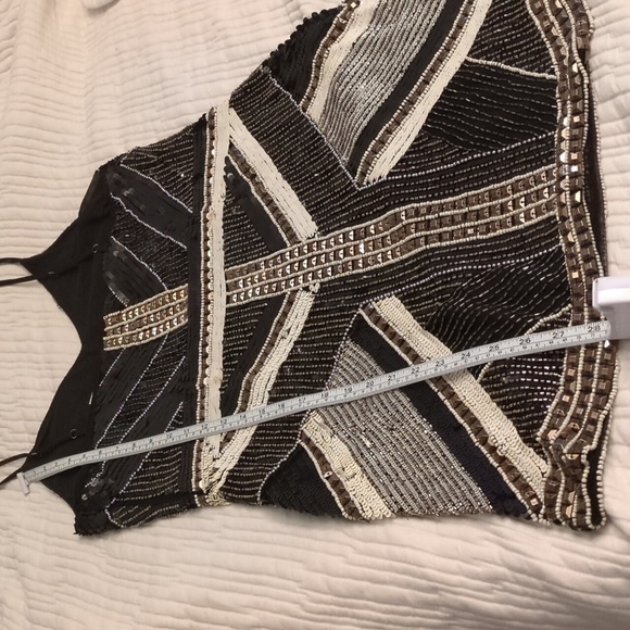 Rammi Brooke Daisy Beaded Embellished Cocktail Party Concert Festival Mini dress - Picture 15 of 15